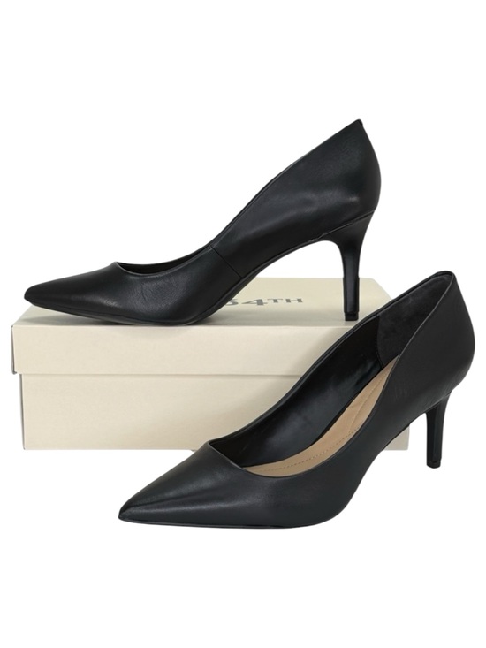 ON 34th Shoes - ON 34th Jeules Black Leather Womens Heels Size 9M